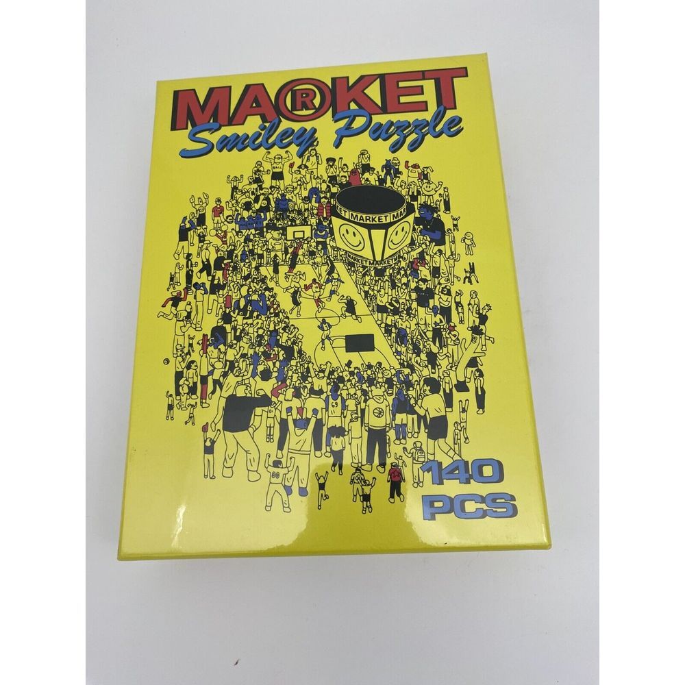 OFFICIAL CHINATOWN Market‎ SMILE Y WORLD BBALL GAME PUZZLE SMILE Y®  140 Pcs NWT